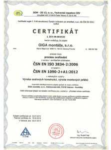 certifikát svařování