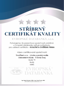 Certifikát kvality firmy
